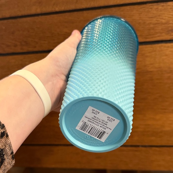 Starbucks Gradient Blue Bling Ombre Studded Tumbler 2023 Venti Cup 24oz - Picture 4 of 7